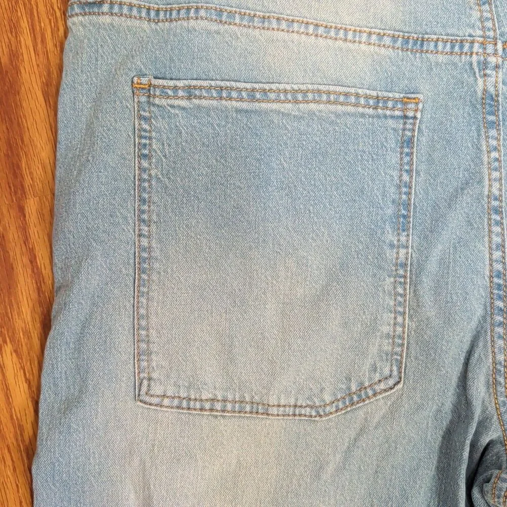 NO Boundaries Jeans Women’s Size 16 Light Enzyme W Tint Denim Wide Leg Zip NEW